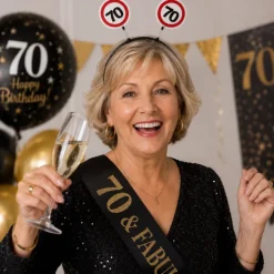 Diadeem 70 jaar rood/wit