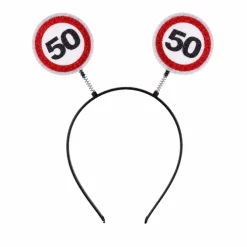 Diadeem 50 jaar rood/wit
