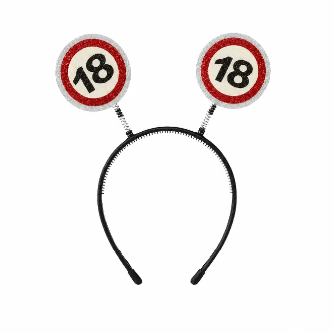 Diadeem 18 jaar verkeersbord