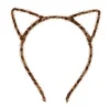 Diadeem kattenoortjes zwart/bruin
