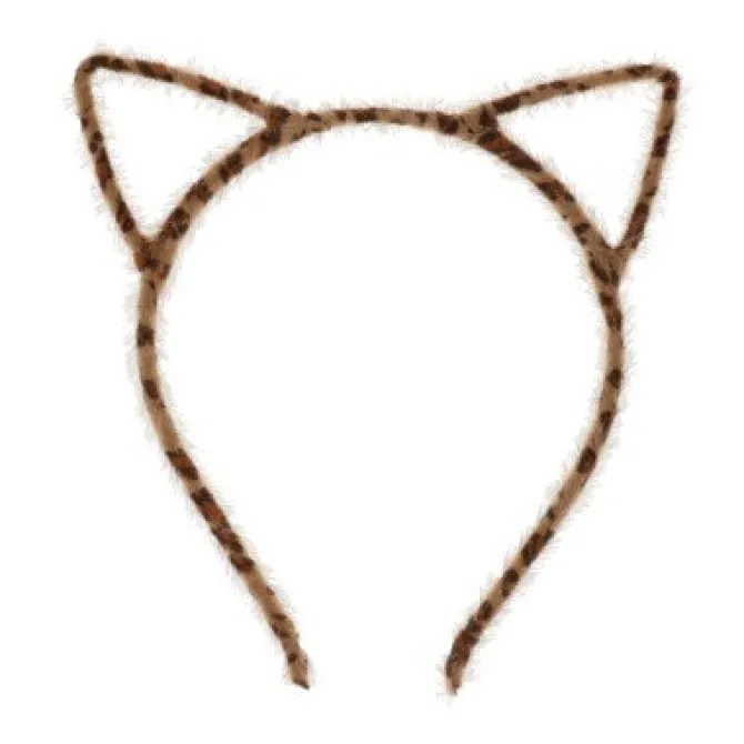 Diadeem kattenoortjes zwart/bruin