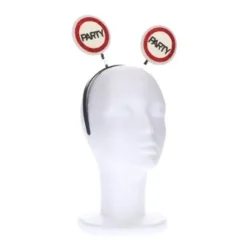 Diadeem Party rood/wit