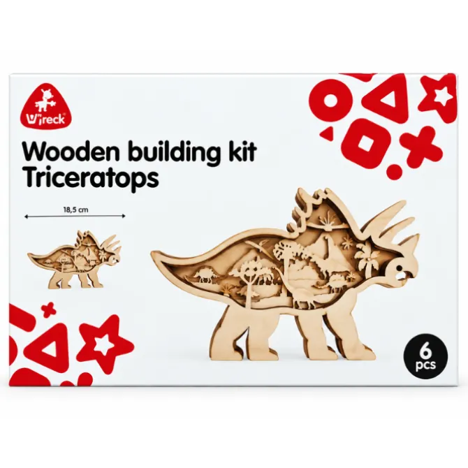 DIY Triceratops multi-layer painting