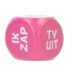 Dobbelsteen fun tv kijken paars 1 stuk