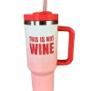 Drinkbeker 1200 ml oranje 'NOT WINE'