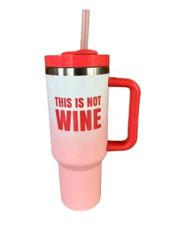 Drinkbeker 1200 ml oranje 'NOT WINE'