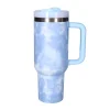 Drinkbeker to go marmer blauw 1200ml