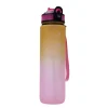 Drinkfles kleurverloop geel/roze druppels