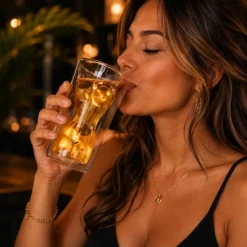 Dubbelwandig glas Vrouw (150ml)
