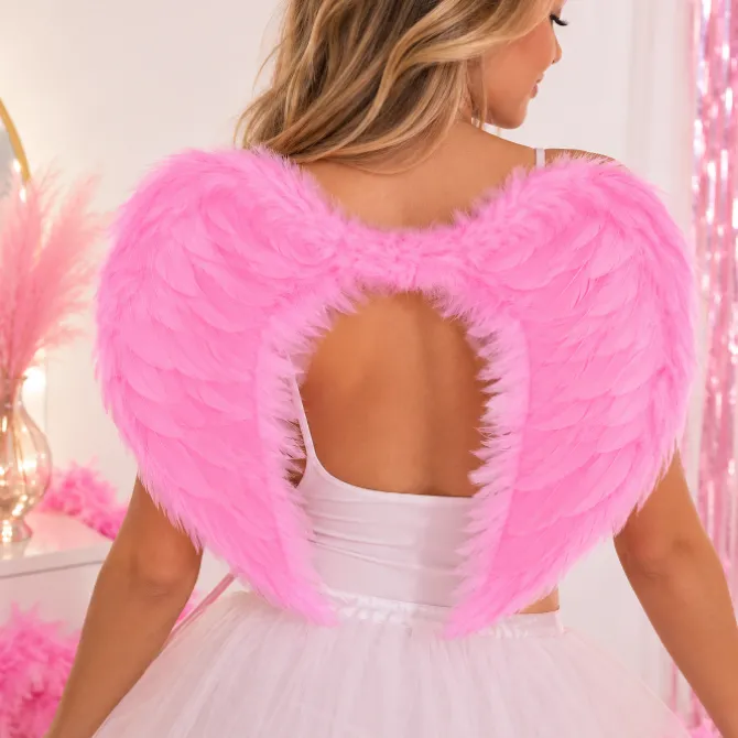Engelenvleugels veren roze