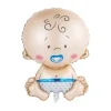 Folieballon baby boy blauw - 63 cm