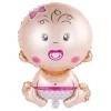 Folieballon baby girl roze - 63 cm
