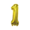 Folieballon cijfer 1 goud 70cm