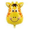 Folieballon dier giraf 45x32cm