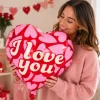 Folieballon hart i love you - 45 cm