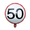 Folieballon 50 jaar verkeersbord