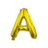 Folieballon letter A Goud - 35 cm