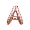 Folieballon letter A roségoud - 35 cm