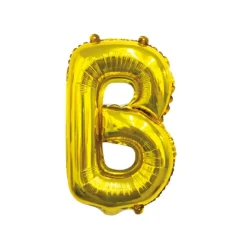 Folieballon letter B goud - 35 cm