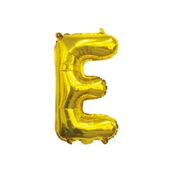 Folieballon Letter E Goud