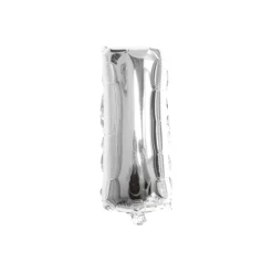 Folieballon letter I zilver - 35 cm