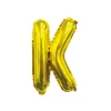 Folieballon Letter K Goud
