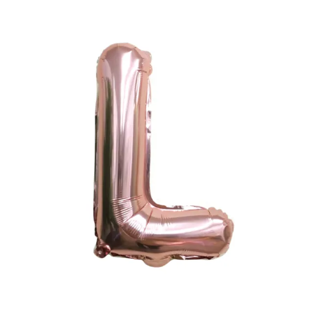 Folieballon Letter L Rose