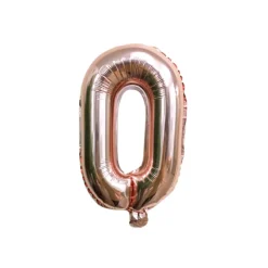 Folieballon letter O roségoud - 35 cm