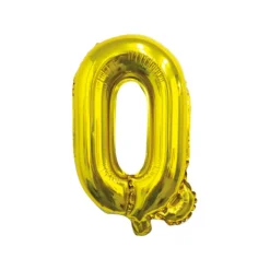 Folieballon letter Q Goud - 35 cm
