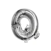 Folieballon letter Q zilver - 35 cm