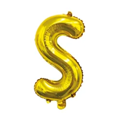 Folieballon Letter S Goud