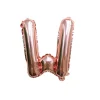 Folieballon letter W roségoud - 35 cm