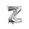 Folieballon letter Z zilver - 35 cm