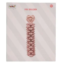 Folieballonnen pilaar rosegoud - 160 cm
