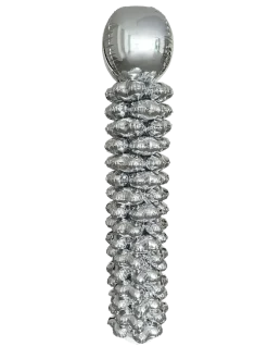 Folieballonnen pilaar zilver - 160 cm