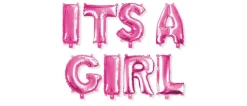 Folieballonnen slinger It's a Girl