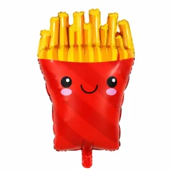 Folieballon party friet meerkleurig - 70 x 44 cm