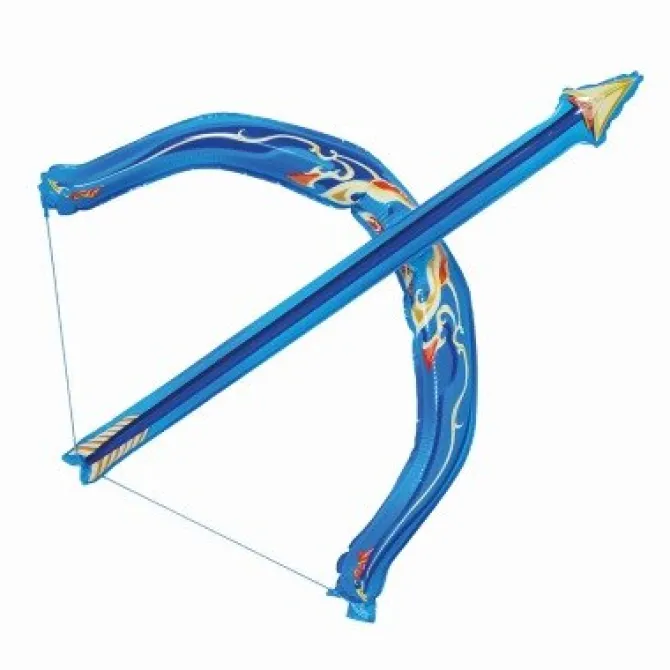 Folieballon pijl en boog blauw - 75 cm