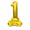 Folieballon staand XXL 1 goud - 103 cm