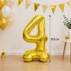 Folieballon staand XXL 4 goud - 103 cm