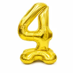 Folieballon staand XXL 4 goud - 103 cm