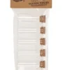 Glazen flesjes transparant 10ml 6 stuks