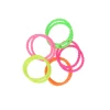 Haarelastieken neon dun meerkleurig 10 stuks