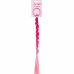 Haarextension met parels roze