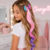 Haarextension met strikje gradient