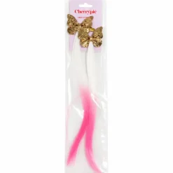 Haarextensions met vlinder gradient 2 stuks