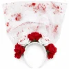 Halloween diadeem sluier met bloed