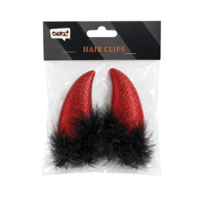 Halloween haarclips duivelsoortjes