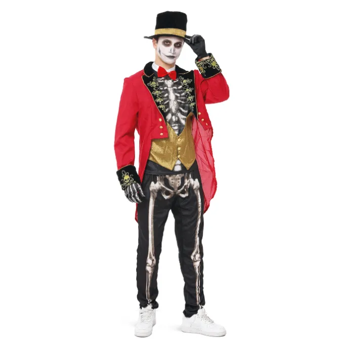 Halloween kostuum circus skelet Maat M