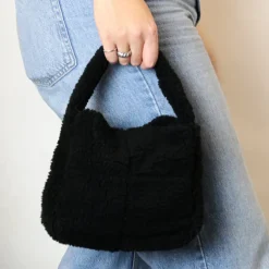 Handtas Teddy Blokken Zwart